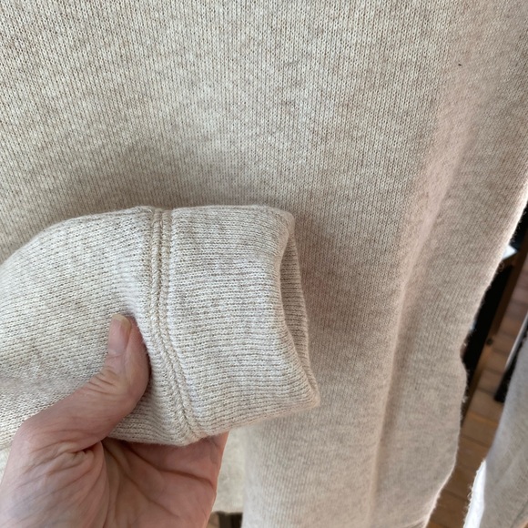 J. Crew cream color Mercantile Funnel neck Sweatshirt , Cowl Neck Sweater - Picture 4 of 16